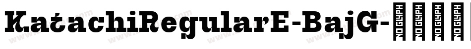 KatachiRegularE-BajG字体转换