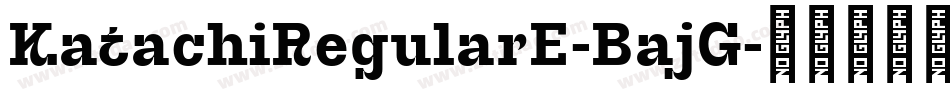 KatachiRegularE-BajG字体转换