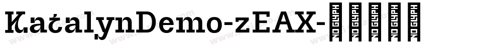 KatalynDemo-zEAX字体转换