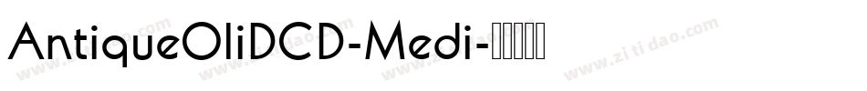 AntiqueOliDCD-Medi字体转换