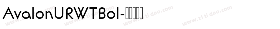 AvalonURWTBol字体转换