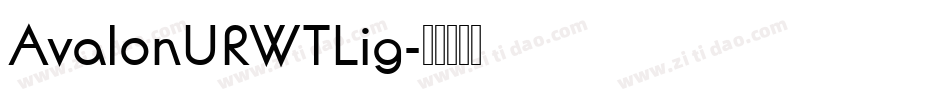 AvalonURWTLig字体转换