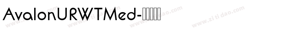 AvalonURWTMed字体转换