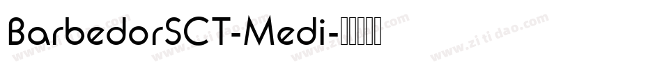 BarbedorSCT-Medi字体转换