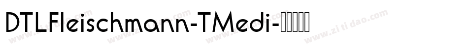 DTLFleischmann-TMedi字体转换