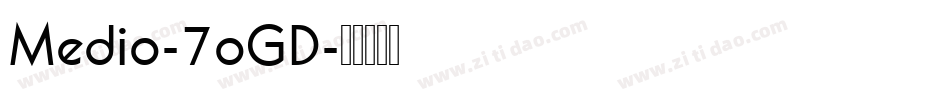 Medio-7oGD字体转换