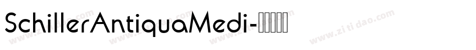 SchillerAntiquaMedi字体转换
