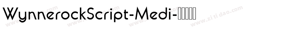 WynnerockScript-Medi字体转换
