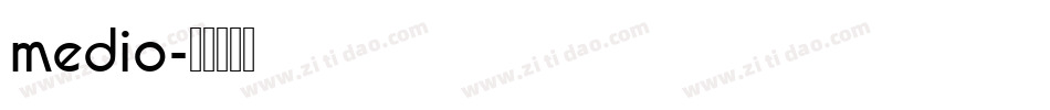 medio字体转换