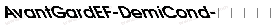 AvantGardEF-DemiCond字体转换