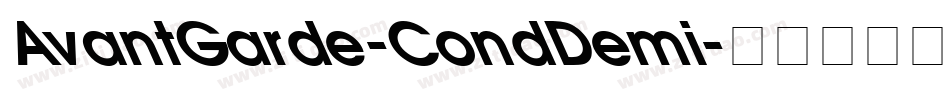 AvantGarde-CondDemi字体转换