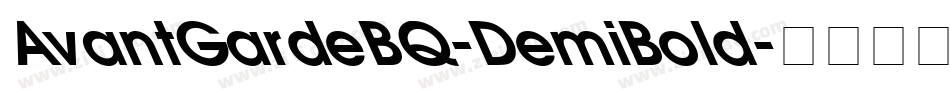 AvantGardeBQ-DemiBold字体转换