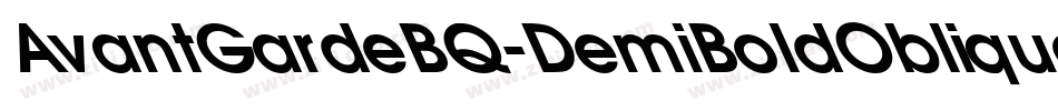 AvantGardeBQ-DemiBoldOblique字体转换