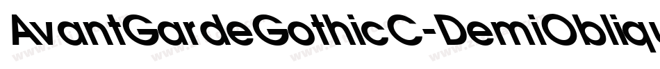 AvantGardeGothicC-DemiOblique字体转换