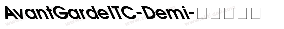 AvantGardeITC-Demi字体转换
