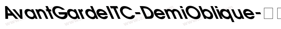 AvantGardeITC-DemiOblique字体转换