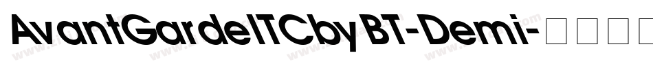 AvantGardeITCbyBT-Demi字体转换