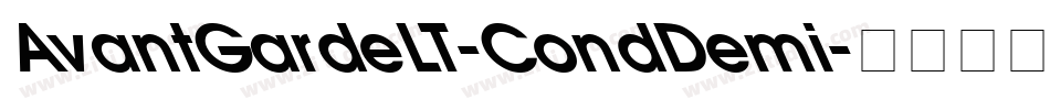 AvantGardeLT-CondDemi字体转换