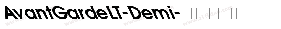 AvantGardeLT-Demi字体转换