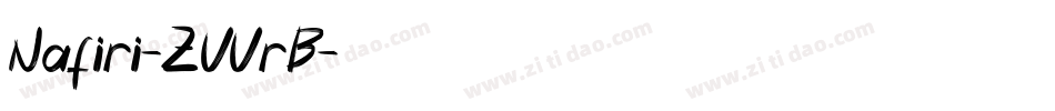 Nafiri-ZVVrB字体转换