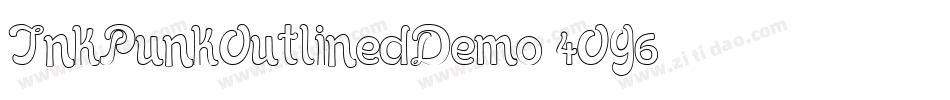 InkPunkOutlinedDemo-4OG6字体转换