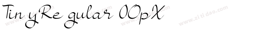 TinyRegular-0OpX字体转换