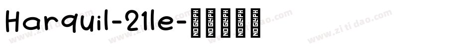 Harquil-21le字体转换