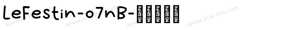 LeFestin-o7nB字体转换