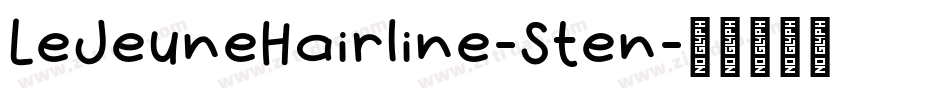 LeJeuneHairline-Sten字体转换