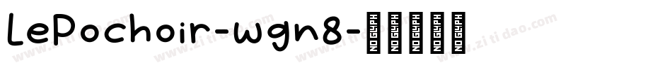 LePochoir-wgn8字体转换