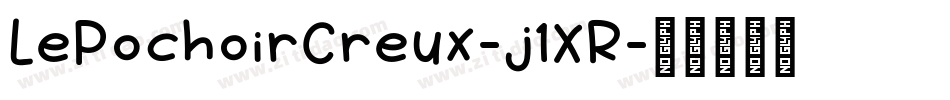LePochoirCreux-j1XR字体转换