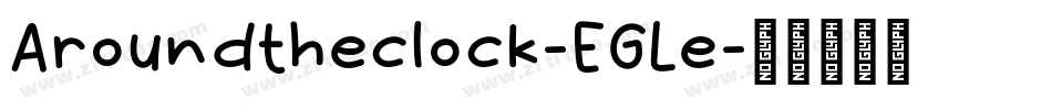 Aroundtheclock-EGLe字体转换