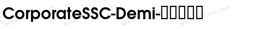CorporateSSC-Demi字体转换