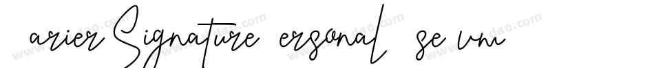 BarierSignaturePersonalUse-vmRzL字体转换