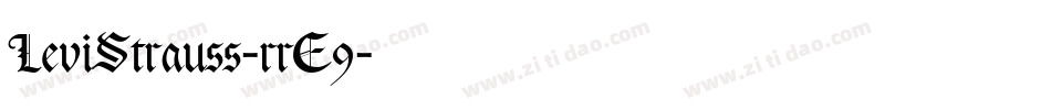 LeviStrauss-rrE9字体转换