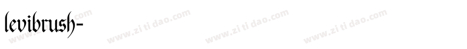levibrush字体转换
