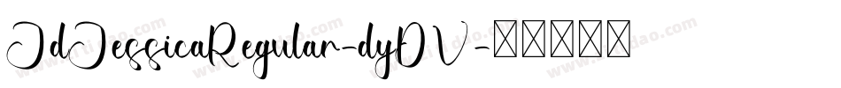 JdJessicaRegular-dyDV字体转换