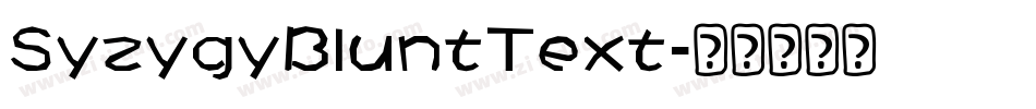SyzygyBluntText字体转换