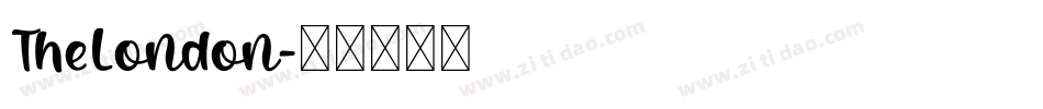 TheLondon字体转换
