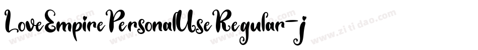 LoveEmpirePersonalUseRegular-jgXj字体转换
