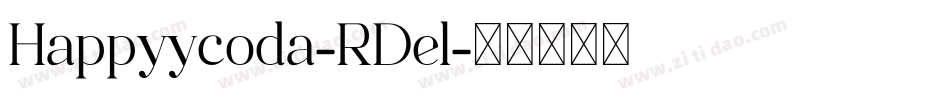 Happyycoda-RDel字体转换