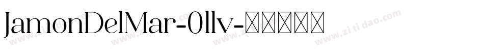 JamonDelMar-0llv字体转换