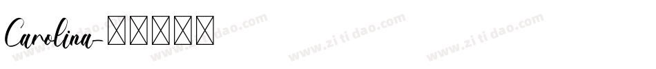Carolina字体转换