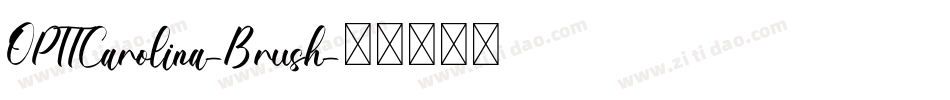 OPTICarolina-Brush字体转换