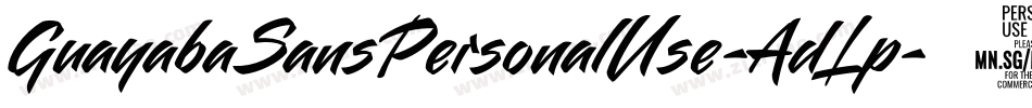 GuayabaSansPersonalUse-AdLp字体转换