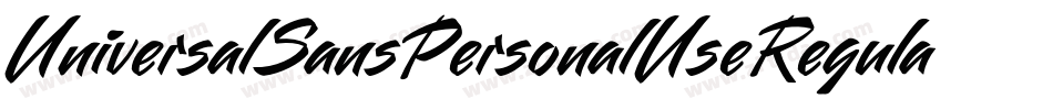 UniversalSansPersonalUseRegular-jOP9字体转换 UniversalSansPersonalUseRegular-jOP9字体转换