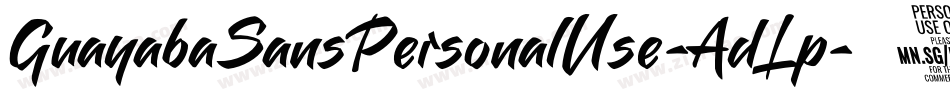 GuayabaSansPersonalUse-AdLp字体转换