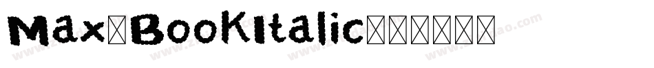 Max-BookItalic字体转换