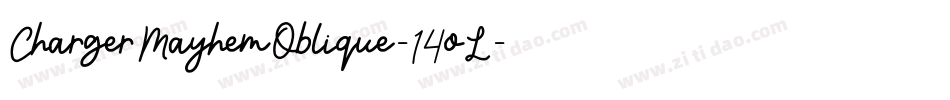 ChargerMayhemOblique-14oL字体转换