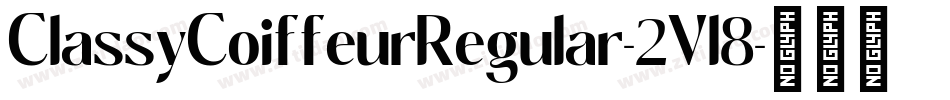 ClassyCoiffeurRegular-2Vl8字体转换